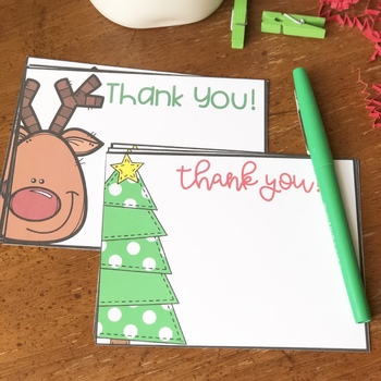 Christmas Gift Tags & Thank You Notes For Teachers and Students by Ashley Rossi