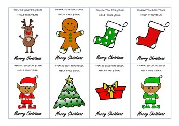 Christmas Gift Tags by Magic Mistakes and Mayhem | TPT