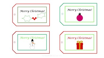 Christmas Gift Tags by The Sweet Petite Teacher | TPT