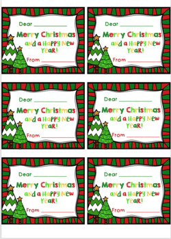 Christmas Gift Tags by Turtle-y Treasured Resources | TPT