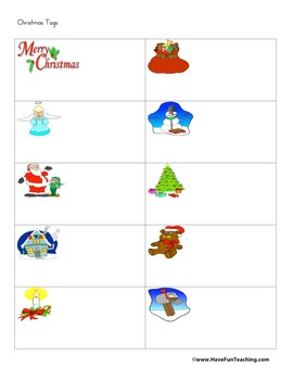 Christmas Gift Tags by Have Fun Teaching | TPT