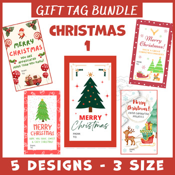 Christmas Gift Tags BUNDLE 1 crafts social emotional studies activities ...