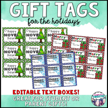 Preview of Holiday Gift Tags Editable
