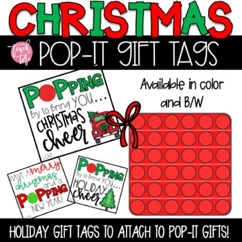 Preview of Christmas Gift Tags Pop-Its