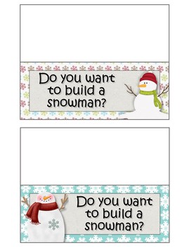 Snowman Christmas - Do You Want To Build a Snowman | Poster