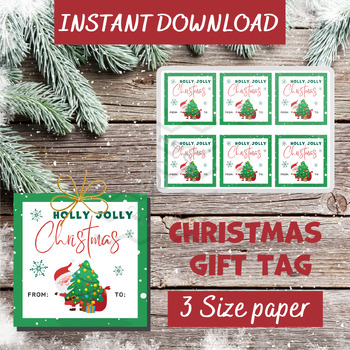 Preview of Christmas Gift Tags crafts classroom management activities 3rd 4th 5th 6th 7th