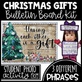 Christmas Gifts Bulletin Board Kit with Student Photo Activity