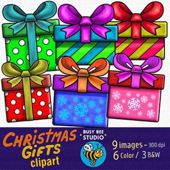 christmas gifts clipart