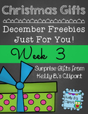 Christmas Gifts Week 3: Free Clipart