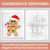 Christmas Gingerbread Man Coordinate Graphing Mystery Pict