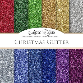 Download Christmas Glitter Textures Background Digital Paper Scrapbook Red Green Purple