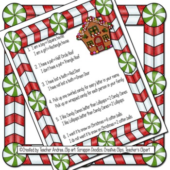 Christmas Glyph: Gingerbread House by Andrea Gibson | TPT