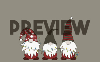 Preview of Christmas Gnome Wallpaper