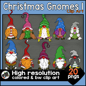 Preview of Christmas Gnomes 1 Clip Art
