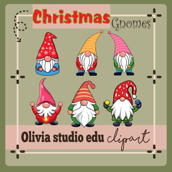 Preview of Christmas Gnomes Clipart