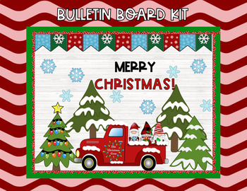 Preview of Christmas Gnomes, Holiday Gnomes, Old Truck, Christmas Bulletin Board, Gnomies