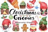 Christmas Gnomes, winter, holiday, merry, cute, red, gift,