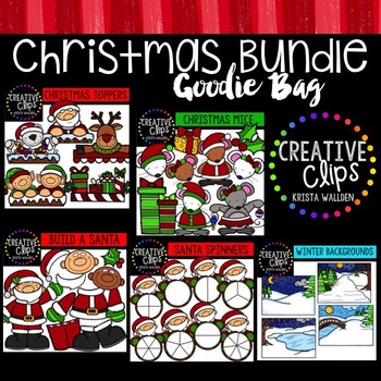 Preview of Christmas Clipart Goodie Bag {Creative Clips Clipart}