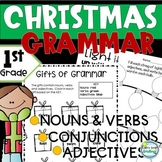 Christmas Grammar 1st Grade  ~ Printables Nouns Verbs Adje