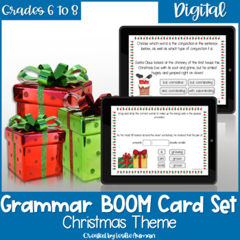 Preview of Christmas Grammar BOOM Cards