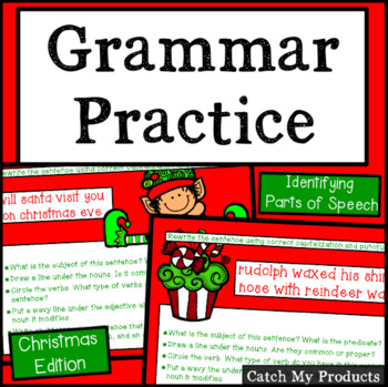 Preview of Christmas Grammar Activities Promethean Board