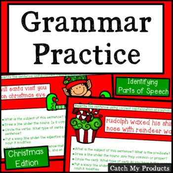 Preview of Christmas Grammar Review