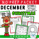Christmas Grammar No Prep Grammar Packet Activities 3rd Gr