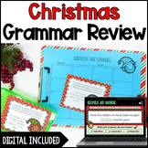 Christmas Grammar Task Cards | Digital Christmas Grammar A