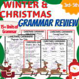 Winter & Christmas Grammar Worksheet, 4th Grade  ELA/ Grammar Review