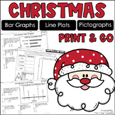 Christmas Graphs with Bar Graphs, Pictographs, Line Plots,