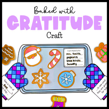 Preview of Cookie Gratitude Craft | Thankful Activity | SEL Winter Crafts