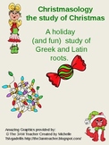 Christmas Greek roots (prefix and suffix) activity-Christmasology