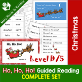 Christmas Guided Reading Book & Word Work Level D | Ho, Ho, Ho