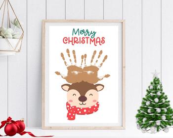 Christmas Handprint Craft, Christmas Craft, Christmas Activity ...