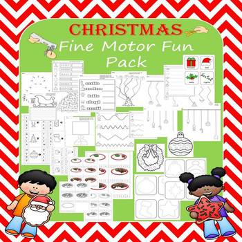 Preview of Christmas Handwriting and Fine Motor Fun Pack