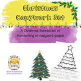 Christmas Handwriting sheets with coloring, Winter colorin