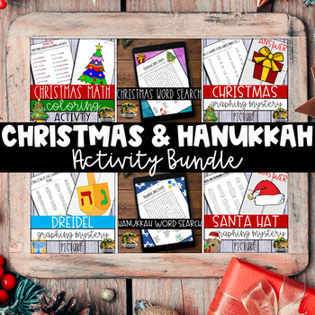 Preview of Christmas & Hanukkah Activity BUNDLE