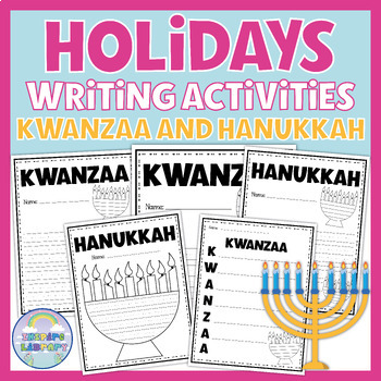 Preview of Christmas, Hanukkah,Kwanzaa Acrostic Poems Writing Templates Practice Activities