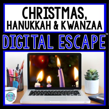 Preview of Christmas, Hanukkah and Kwanzaa DIGITAL ESCAPE ROOM
