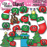 Warm Fuzzy Monsters Clipart Christmas Holiday