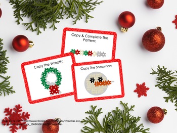 Preview of Christmas Hashtag Blocks Task Cards