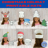 Christmas Headband crafts- Santa, Reindeer, elf, snowman, 