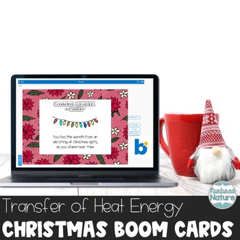 Preview of Christmas Heat Transfer Boom Cards - Conduction Convection Radiation