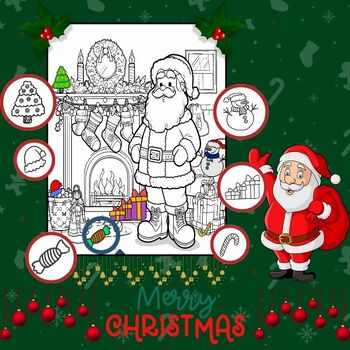 Preview of Christmas Hidden Pictures Book : Christmas Activity Book