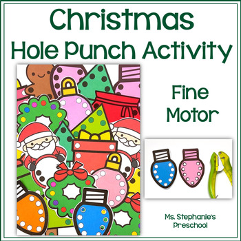 Preview of Christmas Hole Punch Activity
