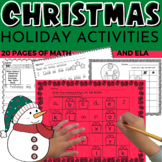 Christmas Holiday Activities | Writing | Math | Kindergart
