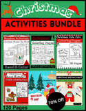 Christmas Holiday Activities bundle | Story, Coloring Page