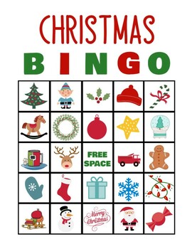 Christmas Holiday Bingo by TchrTechCoach | TPT