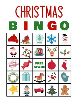 Christmas Holiday Bingo by TchrTechCoach | TPT