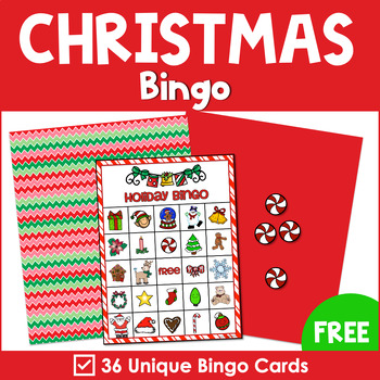Preview of Christmas Holiday Bingo for Classroom Party